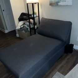 grey love seat chair