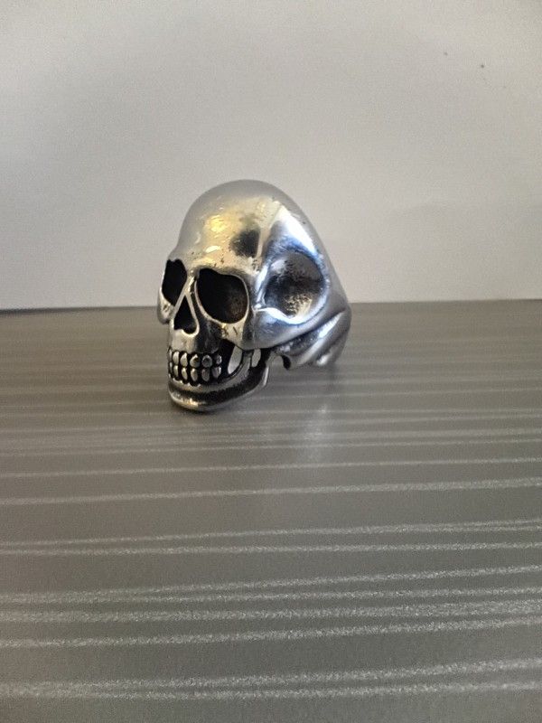 FULL sterling Silver Skull Ring