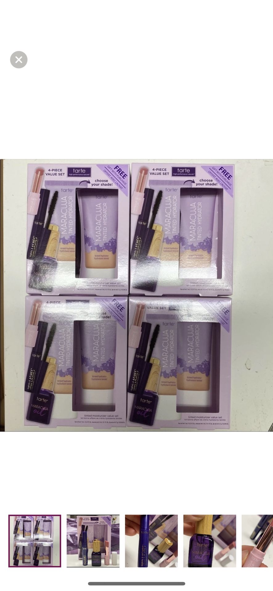 4 X Tarte 3Pc set ($ 124 value)