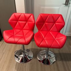 Red Bar Stool Chair 