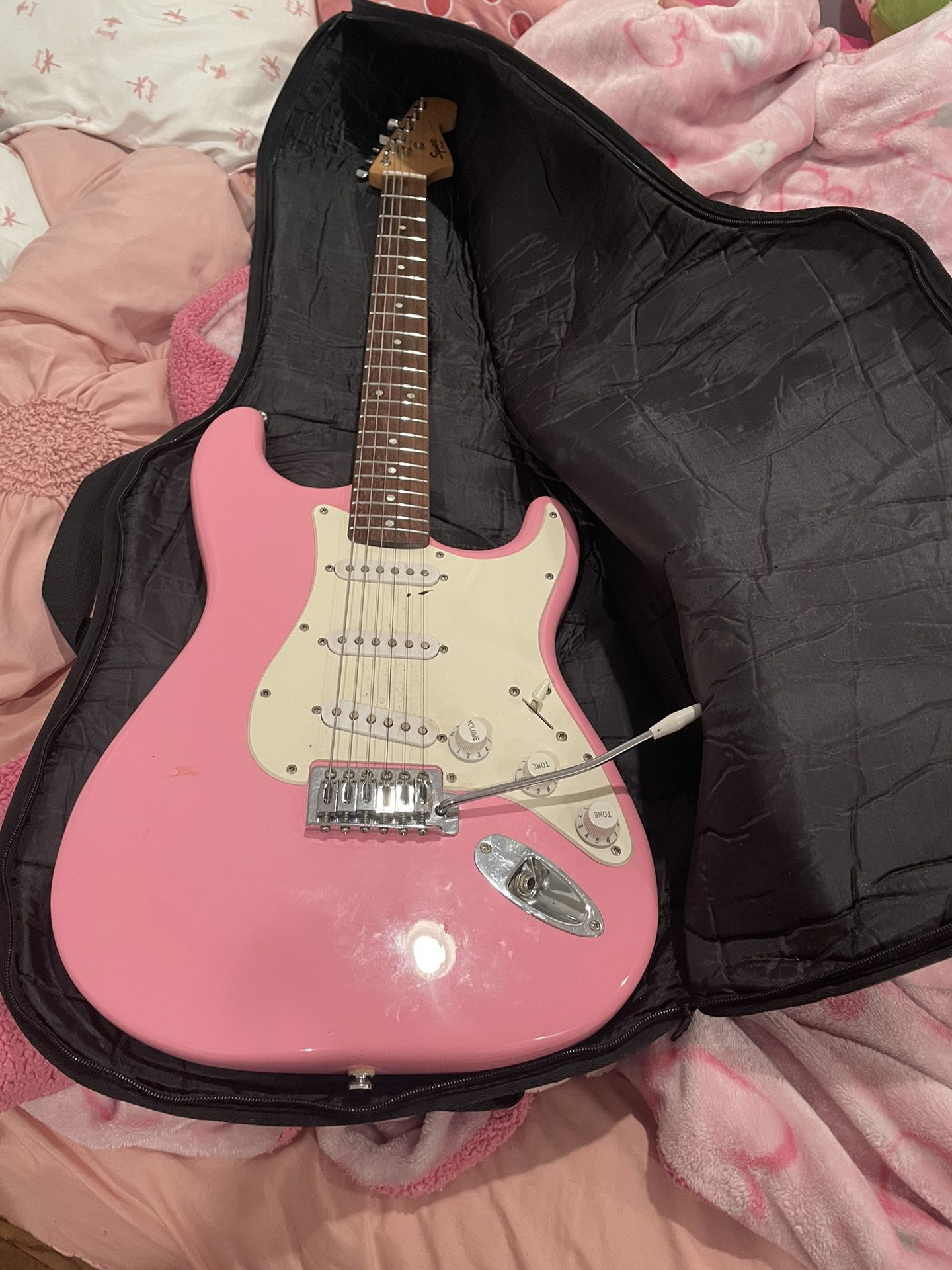 Pink Electric Guitar 