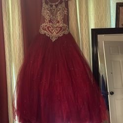 Ball Gown Dress Red 