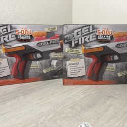 New Nerf Gel Fire Blasters Set Of 2