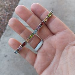 Multi-Colored Gemstone Bracelet