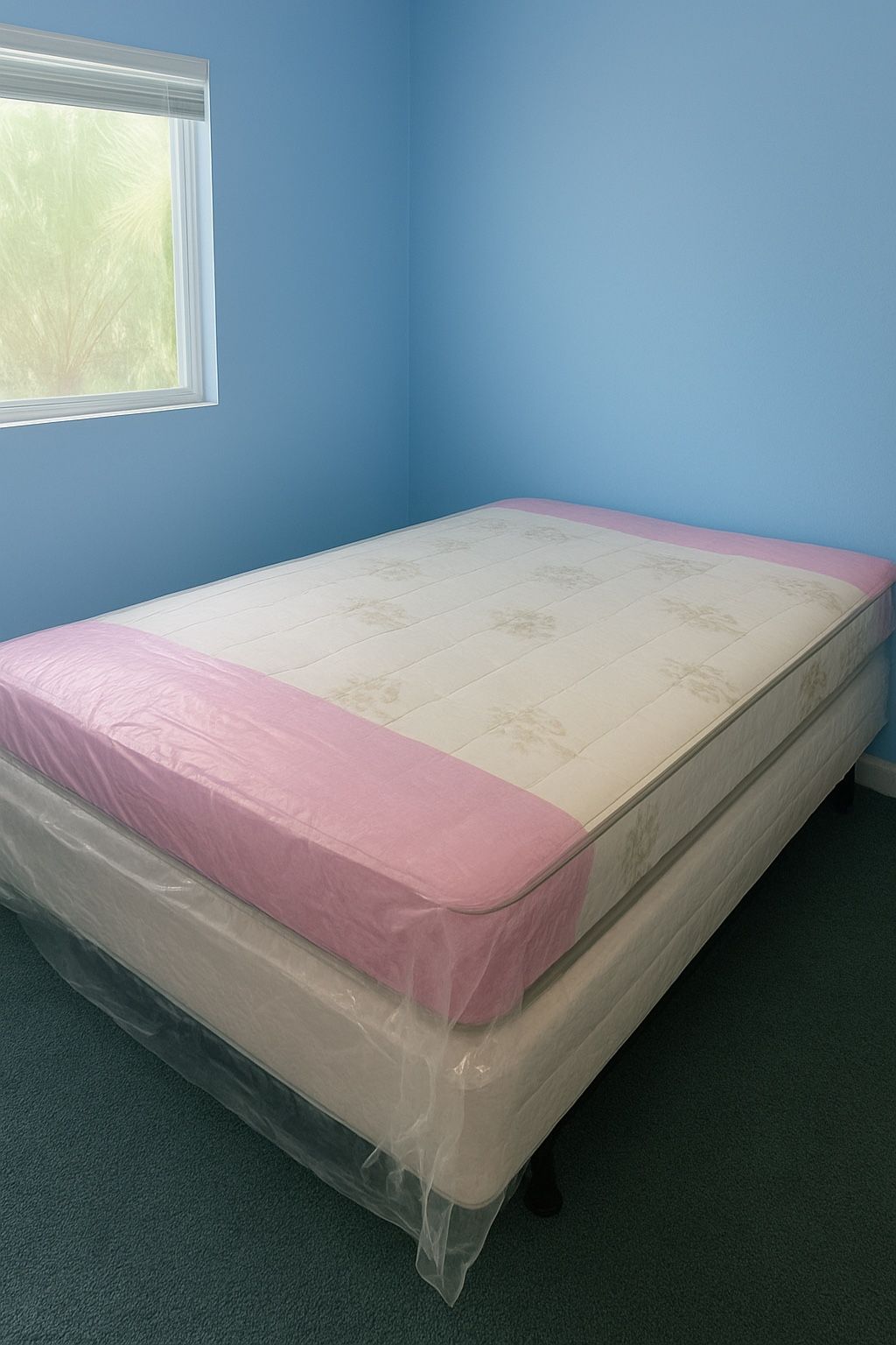 New Queen Mattress And Box Spring 2pc Bed Frame Is Not Included