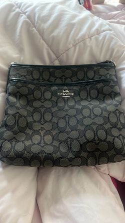 Coach purse black and grey