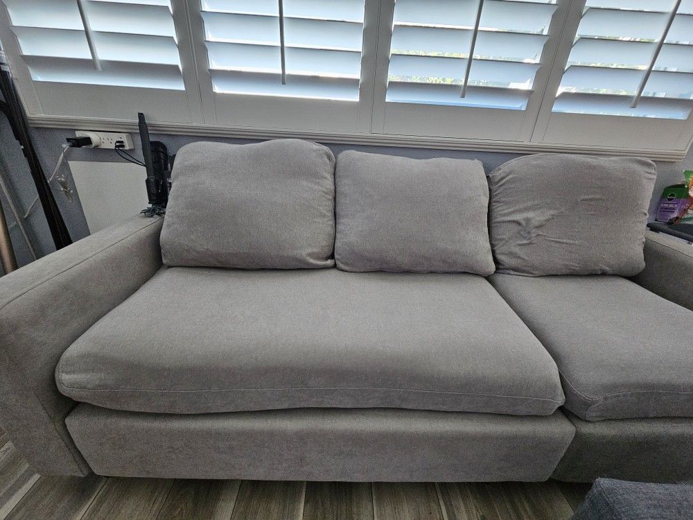 Convertible Sectional Sofa, L Shaped Couch