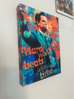 Wolf of Wall Street wall art canvas