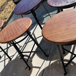6 Commercial Café Tables – Will Sell Individually or as a Set