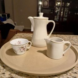 Vintage 70s New Porcelain Espresso Set Made In Bavaria,  Germany