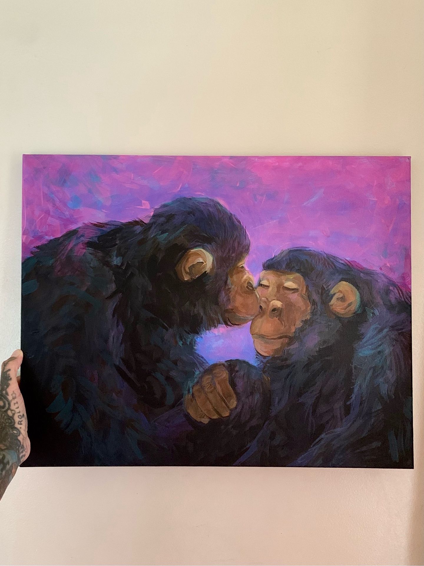 16x20” Acrylic Painting -love