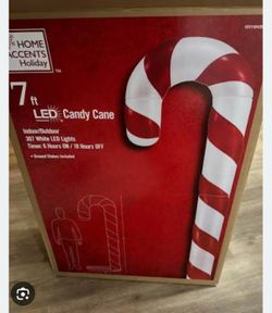 Giant light up candy canes