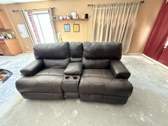 Leather recliner