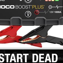 NOCO Boost GB40: 1000A UltraSafe Jump Starter – 12V Lithium Battery Booster Pack, Portable Jump Box, Power Bank & Jumper Cables - for 6.0L Gas and 3.0