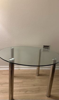 Glass Top Dining Table