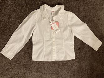 Girl’s Gymboree White Blouse - Size 5 - New With Tags
