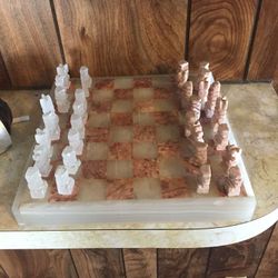 Onyx chess /backgammon set