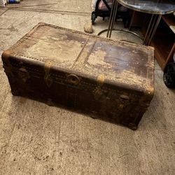 Vintage Steamer Storage Trunk