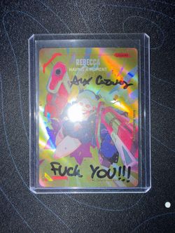 Cyberpunk TCG AX2026 Exclusive Promo Rebecca Having a Moment “Signed” Card