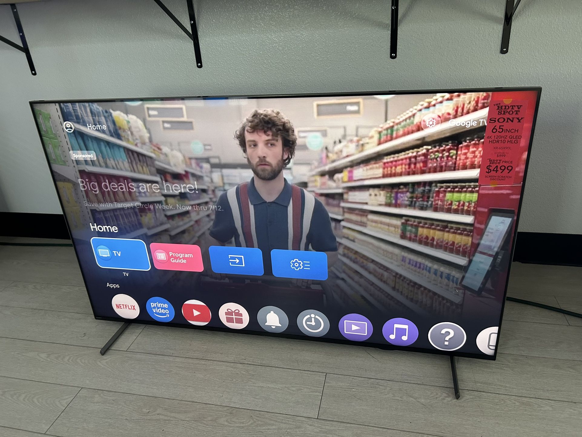 Sony 65-inch smart tv 4k 120hz X90L