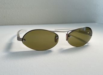 Prada Unisex Sunglasses With Case / Olive Lens
