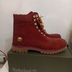 Timberland Nubuck Red Men Size 12 Price Firm **No Trades