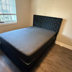 Queen  Size Bed Frame With Mattress All New Furniture And Free Delivery Free Installation 