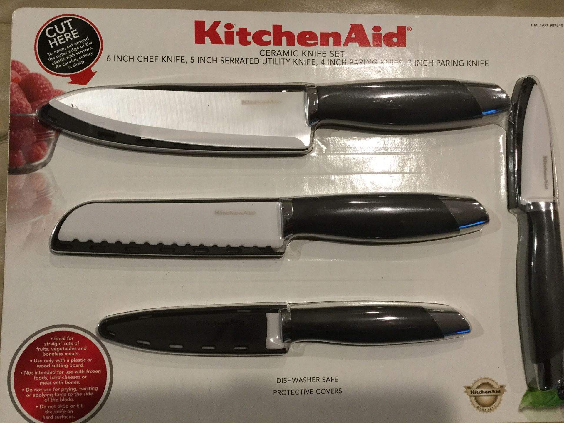 Kitchenaid ceramic knife set for Sale in Plant City, FL - OfferUp