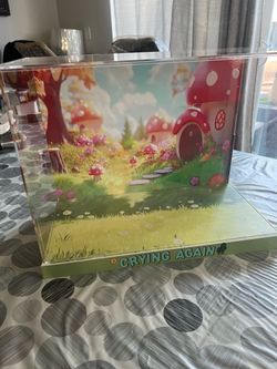 Crying Again Acrylic Display Case with Diorama Base