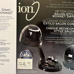 Ion 1875W Ionic Salon Style Bonnet Dryer