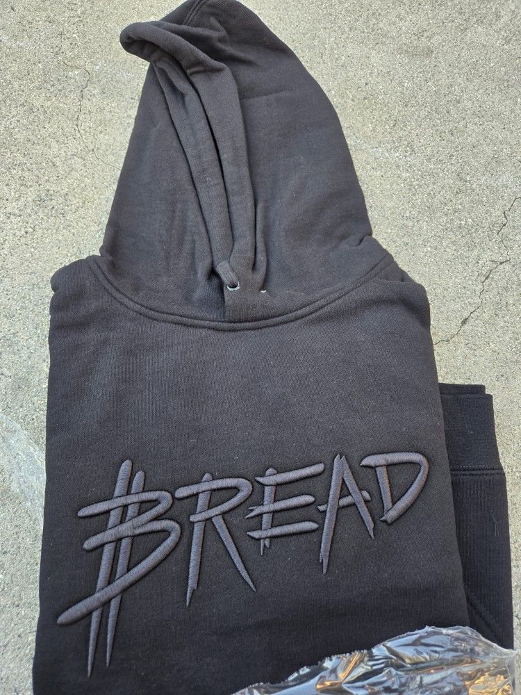 Black stitched hoodie XXL
