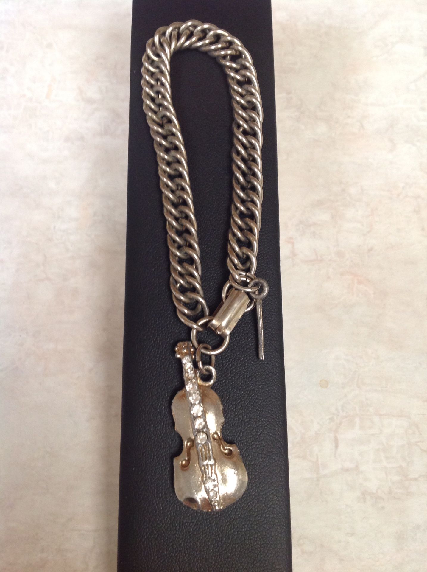 Bracelet with Violin Charm