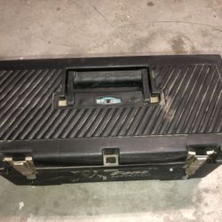 Dura Bull Tool Box And New Screwdriver Set. 3/8” Ratchet Included $30