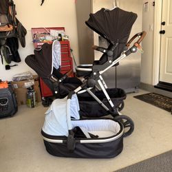 Mockingbird Single To Double Stroller W/accessories
