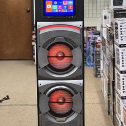 Rechargeable Wireless Speaker w/ 2X12” Woofers