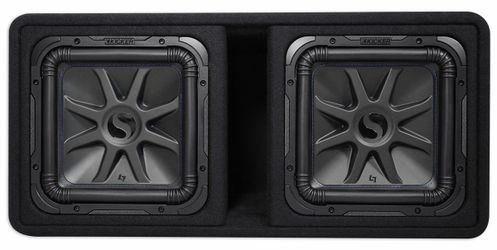 BRAND NEW 2 12” KICKER L7s SUBWOOFERS WITH PORTED BOX