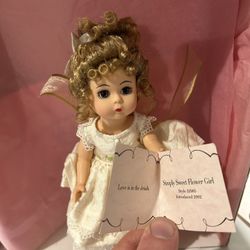 Madame Alexander “Simply Sweet Flower Girl”2002 8” Doll Bouquet #32985 EUC