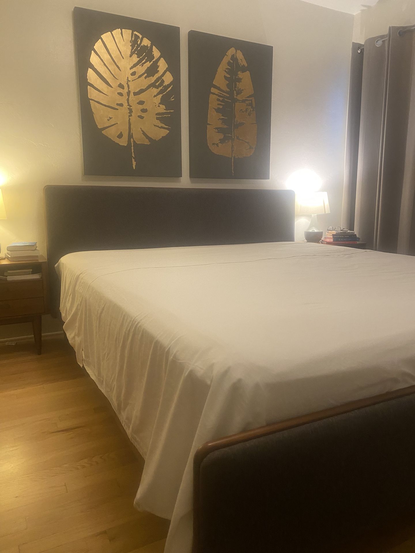 Scandinavian Designs Holfred Model  Bed Frame and Headboard (King Size)