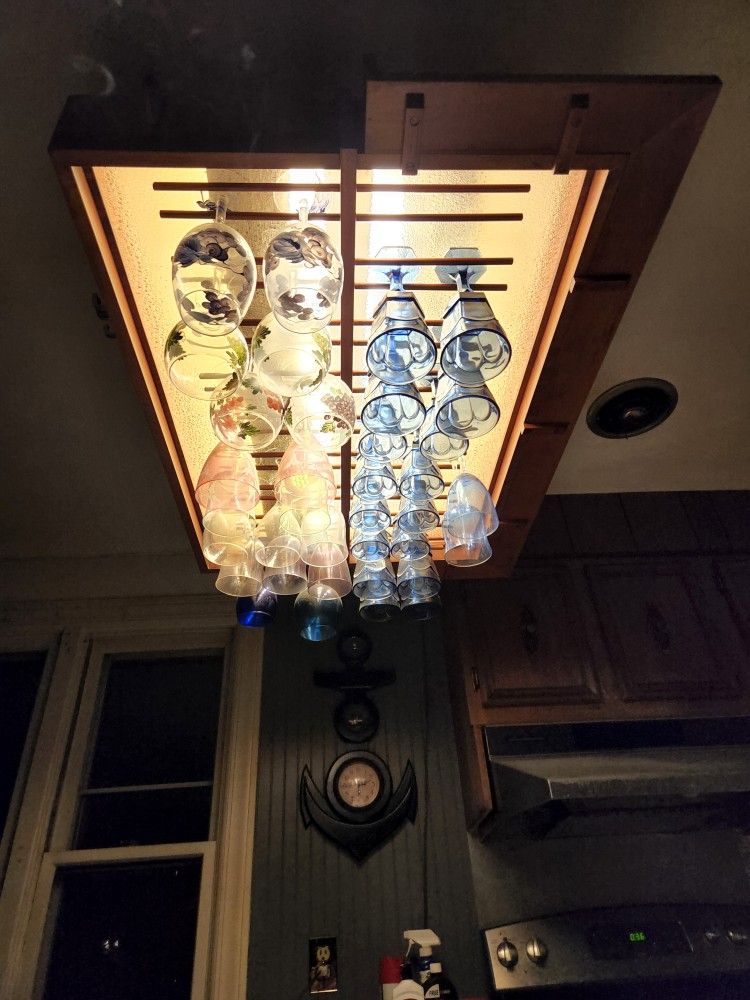CUSTOM MADE WINE GLASS RACK