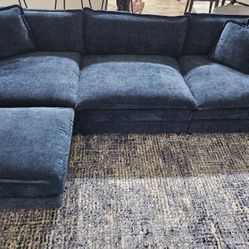 New Deep Blue Sofa