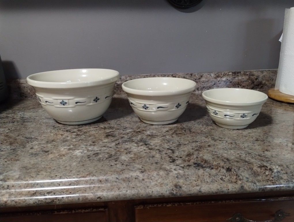 Longaberger Mixing bowls