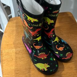 Dino Rain Boots Sz 3