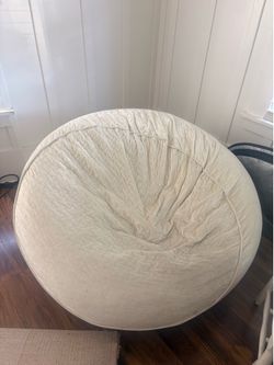 Cream beanbag