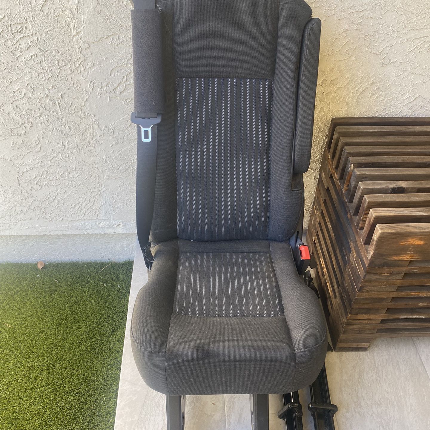Ford Transit OEM Seat Single Perfect For Van Conversion Sprinter With Rails