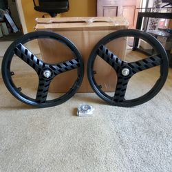 NEW Bicycle Bmx Tri Spoke Mag Wheels 20" Black