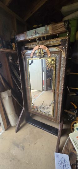 Vintage Beautiful Decor Mirror Peacock And Sun