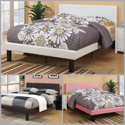 Full size platform beds with orthopedic mattress