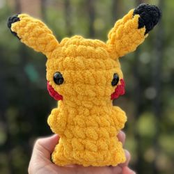 Pikachu Pokémon Handmade 🧶 Crochet 🧶 Plushie 