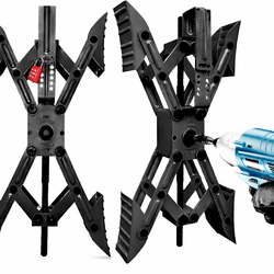 Camper X Shaped Wheel Chock Stabilizer RV Scissor Black Sets Chocks