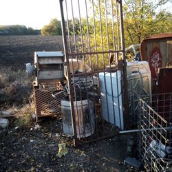 Steel Frame Security Door With Mounting Tabs